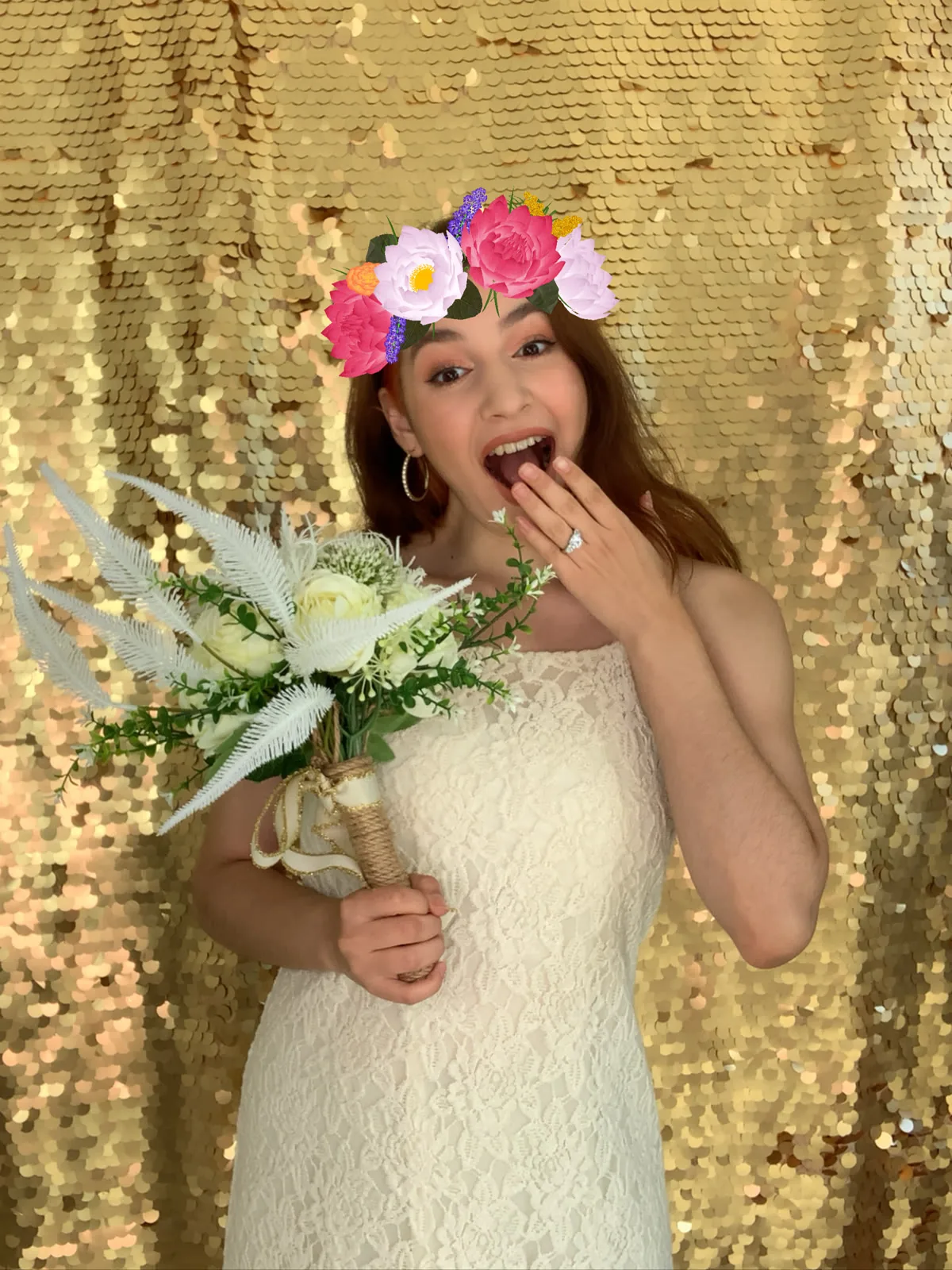 Digital photo strip from Clutch City booth at Houston wedding